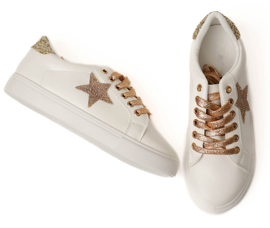 Desktop image of avenue des champs shoes, Hartley Rhinestone Star Sneakers